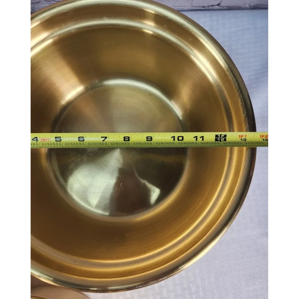Sunhak Korean Stainless Steel Gold Mixing Serving Bowls (3) High Quality